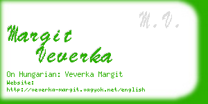 margit veverka business card